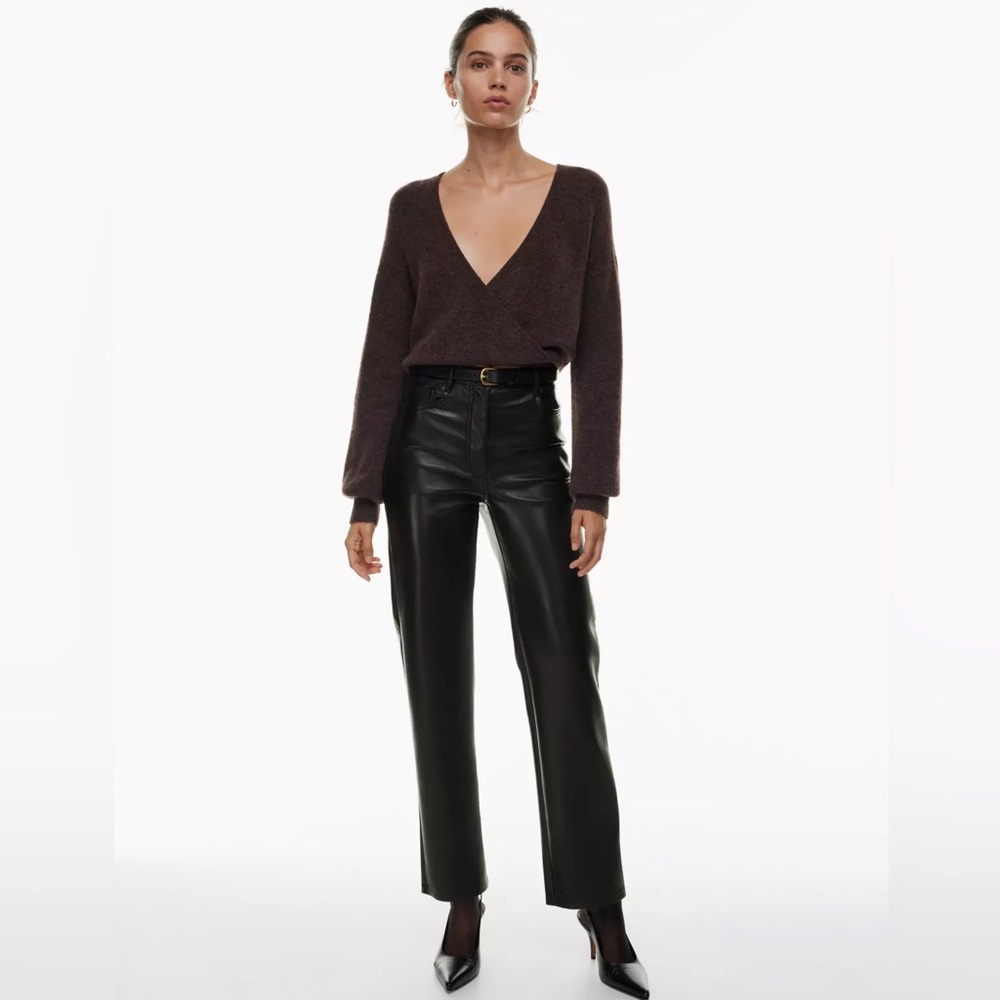 Aritzia Melina Leather Pants size 4